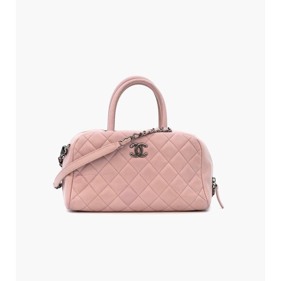 CHANEL Light Pink Two-Way Bag A-A4025 - Picture 1 of 12